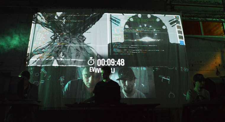 Image of a live coding jam